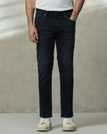 Blue Black Ankle Length Jeans