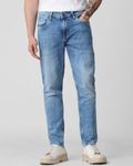 Light Blue Ankle Length Originals Stretch Jeans
