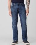 Dark Indigo Blue Straight Fit Originals Stretch Jeans