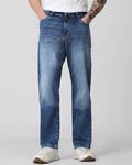 Mid Blue Loose Fit Originals Stretch Jeans