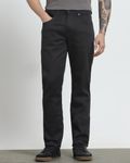 Jet Black Straight Fit Jeans