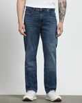 Dark Indigo Blue Relaxed Straight Fit Jeans