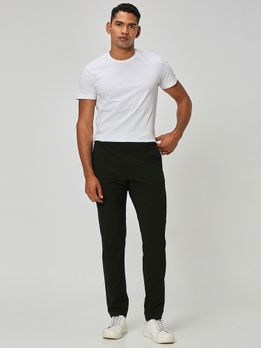 Black Slim Fit Stretch Chinos