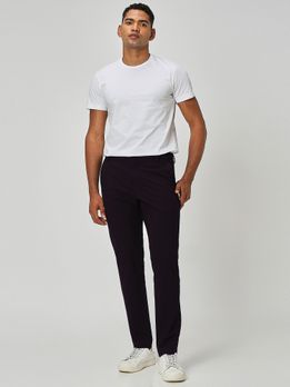 Maroon Slim Fit Stretch Chinos