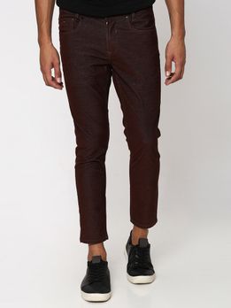 Brown Ankle Length Trouser