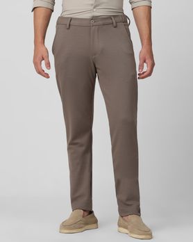 Stone Slim Fit Jersey Flat Front Pants Trousers