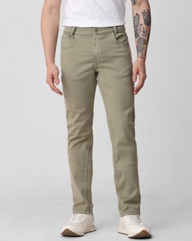 Light Olive Super Slim Fit Superstretch Coloured Jeans