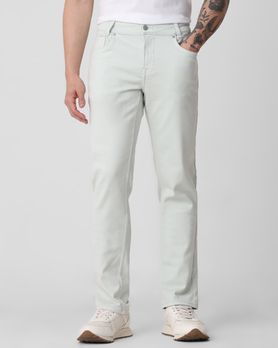 Light Green Super Slim Fit Superstretch Coloured Jeans