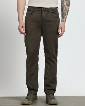 Dark Olive Super Slim Fit Jeans
