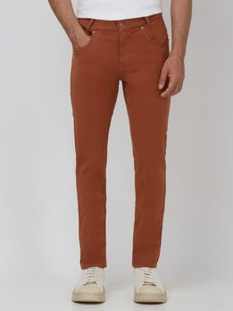 Rust Skinny Fit Superstretch Coloured Jeans