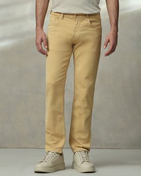 Light Khaki Straight Fit Jeans