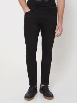 Jet Black Skinny Fit Denim Deluxe Stretch Jeans