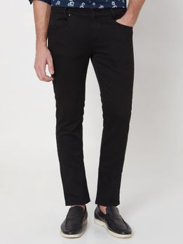 Jet Black Super Slim Fit Denim Deluxe Stretch Jeans