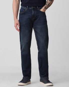 Tinted Straight Fit Denim Deluxe Stretch Jeans