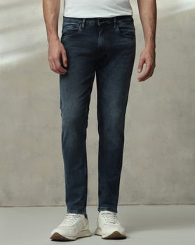 Blue Black Ankle Length Jeans