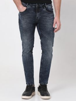 Blue Black Ankle Length Originals Stretch Jeans