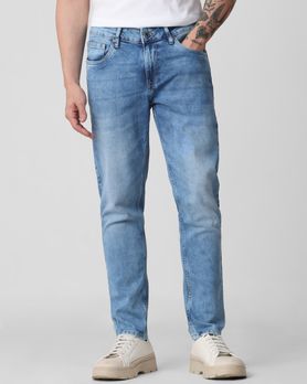 Light Blue Ankle Length Originals Stretch Jeans