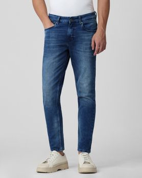 Mid Blue Ankle Length Originals Stretch Jeans