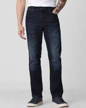 Blue Black Straight Fit Originals Stretch Jeans