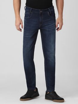 Dark Indigo Blue Ankle Length Original Stretch Jeans