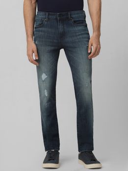 Tinted Super Slim Fit Distressed Stretch Jeans