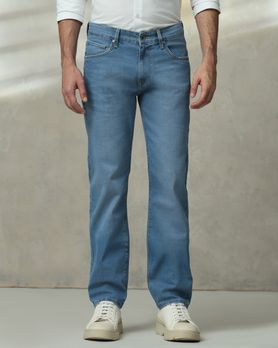 Mid Blue Straight Fit Jeans