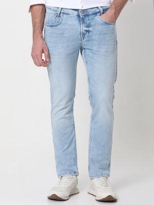Light Blue Super Slim Fit Denim Deluxe Stretch Jeans