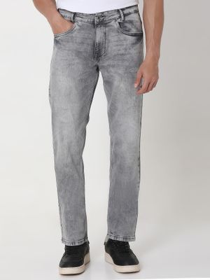 Grey Relaxed Straight Fit Originals Stretch Jeans