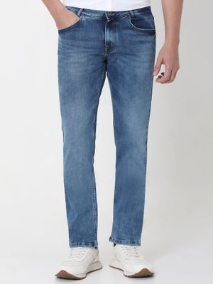 Mid Blue Super Slim Fit Originals Deluxe Stretch Jeans