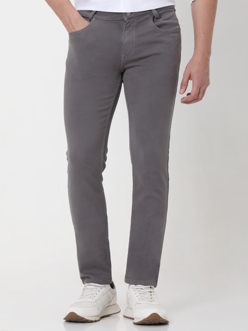 Grey Super Slim Fit Superstretch Coloured Jeans