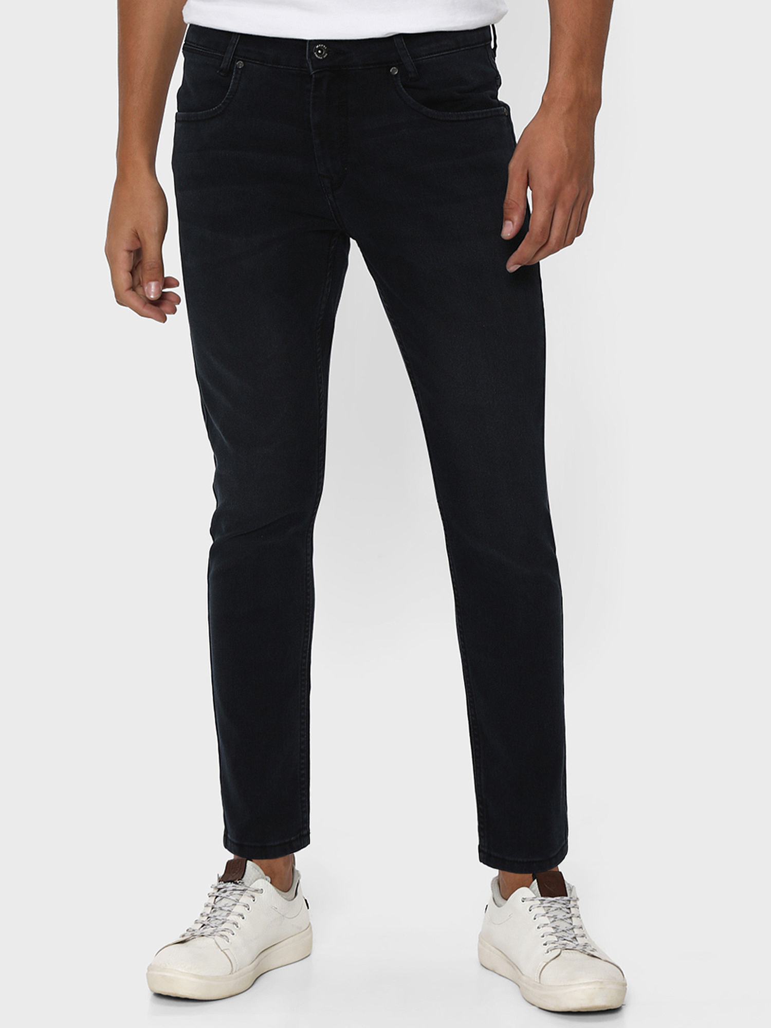 Buy Black Ankle Length Originals Stretch Jeans Online at Muftijeans