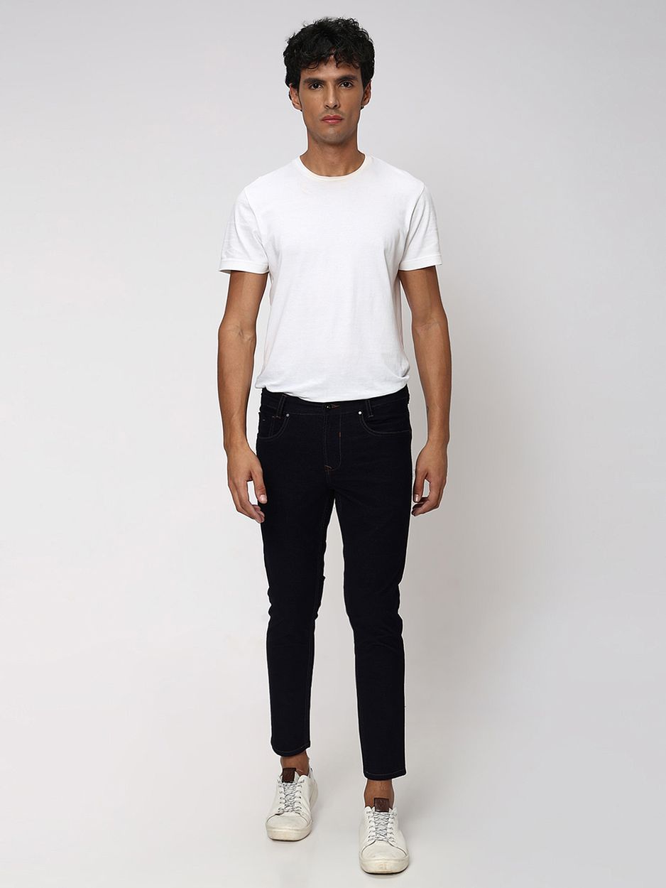 Navy Ankle Length Trouser