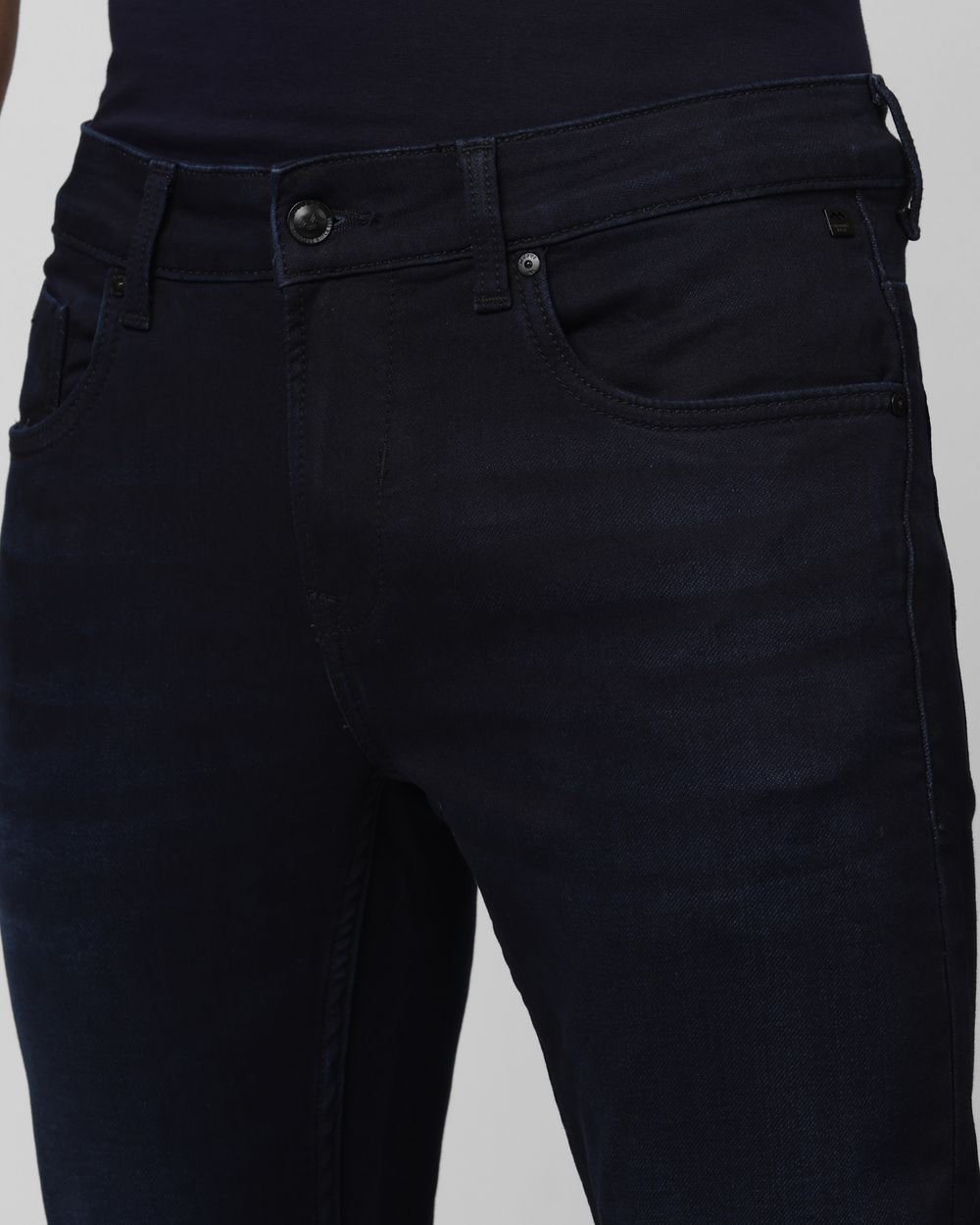 Deep Indigo Blue Super Slim Fit Denim Deluxe Stretch Jeans