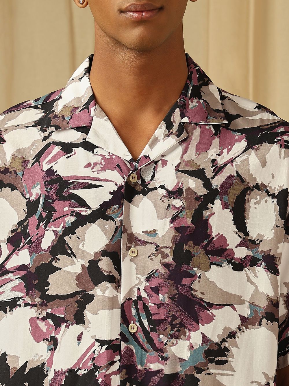 Abstract Print Loose Fit Casual SHIRTS