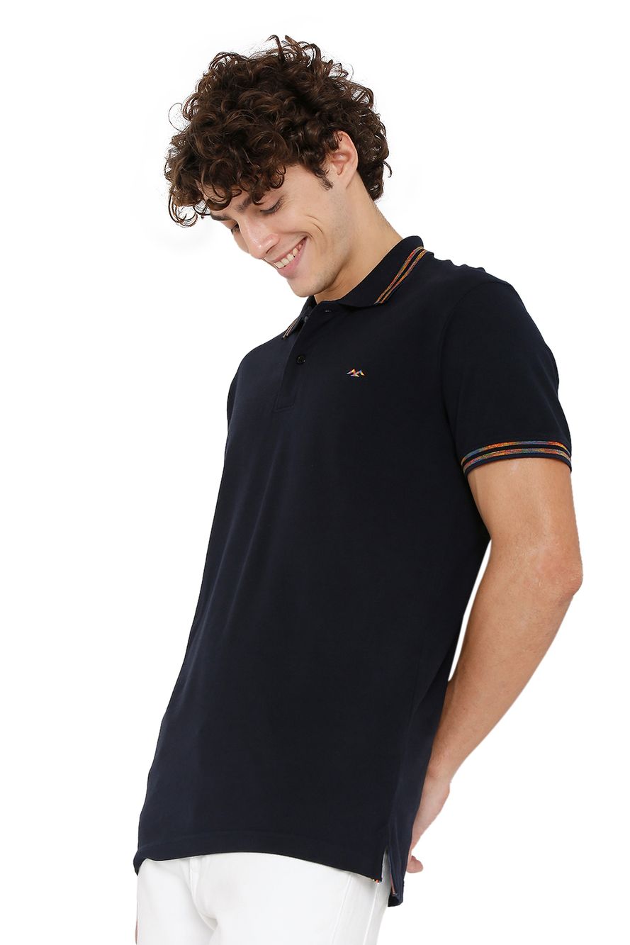 Navy Special Tipped Polo