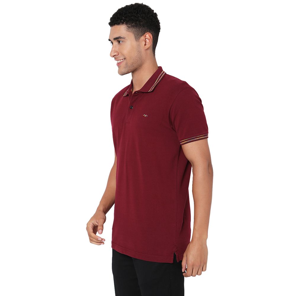 Maroon Special Tipped Polo