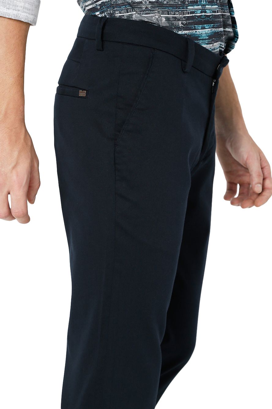 Navy Pencil Fit Stretch Chinos