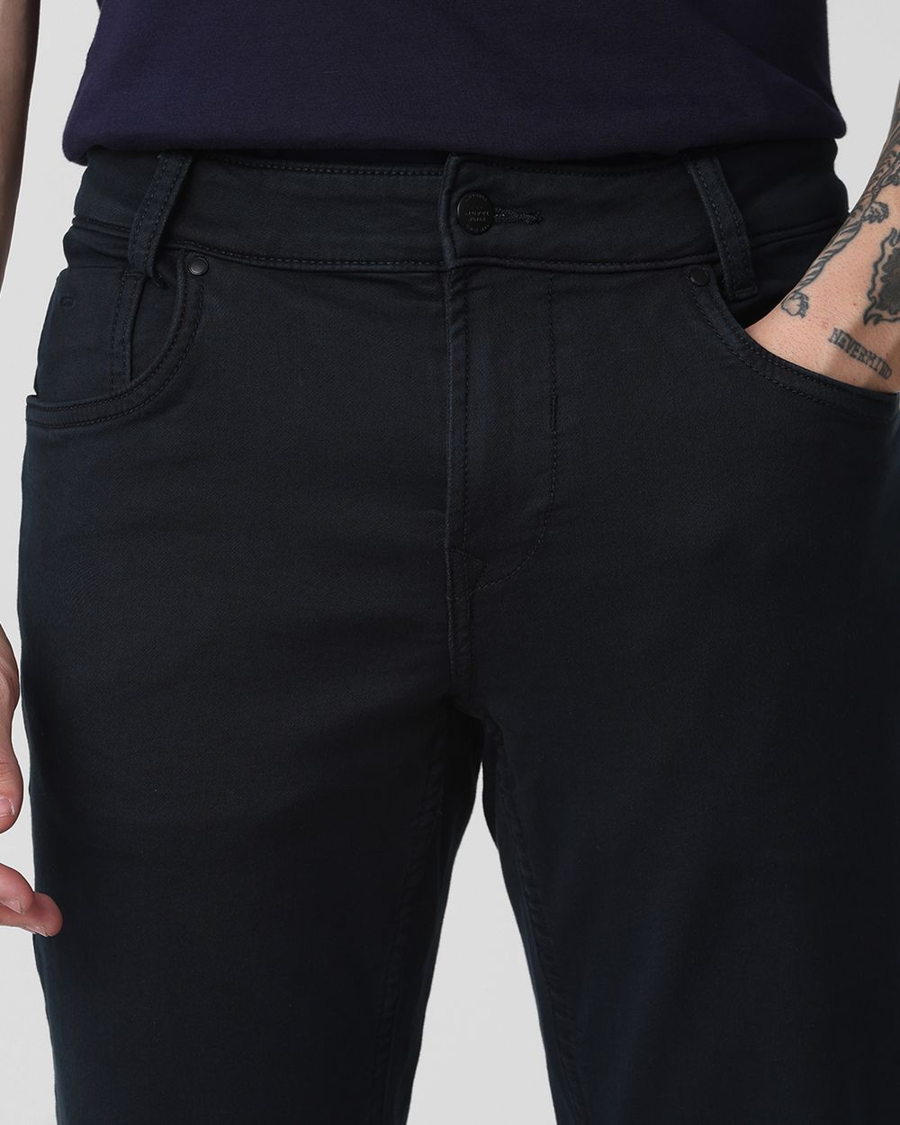 Navy Super Slim Fit Superstretch Coloured Jeans