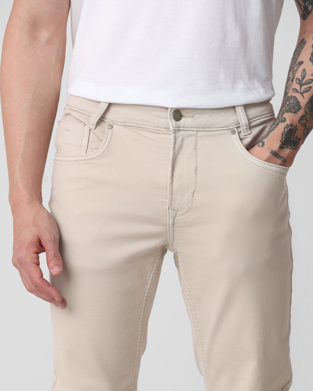 Stone Super Slim Fit Superstretch Coloured Jeans