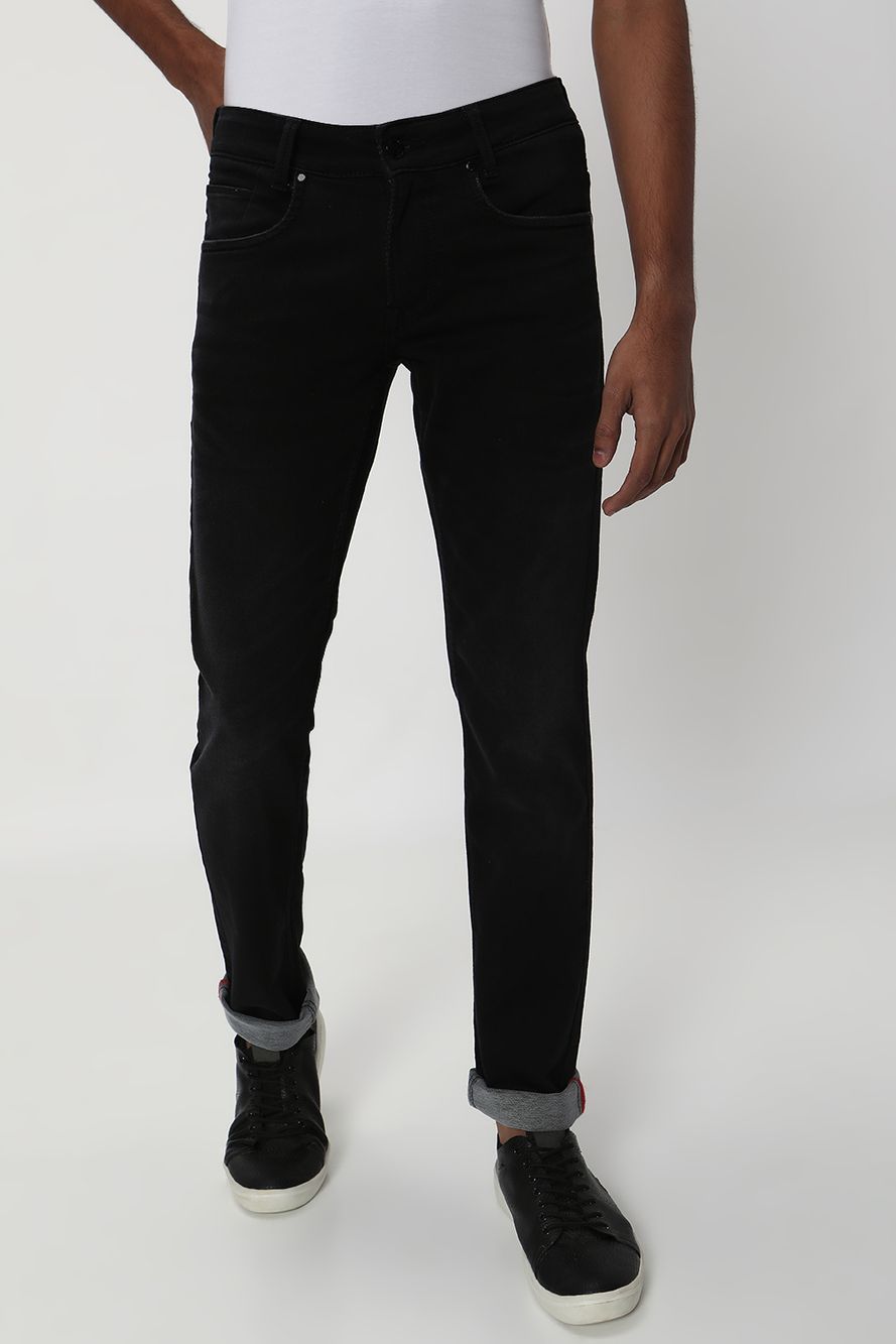 Black Super Slim Fit Flyweight Jeans