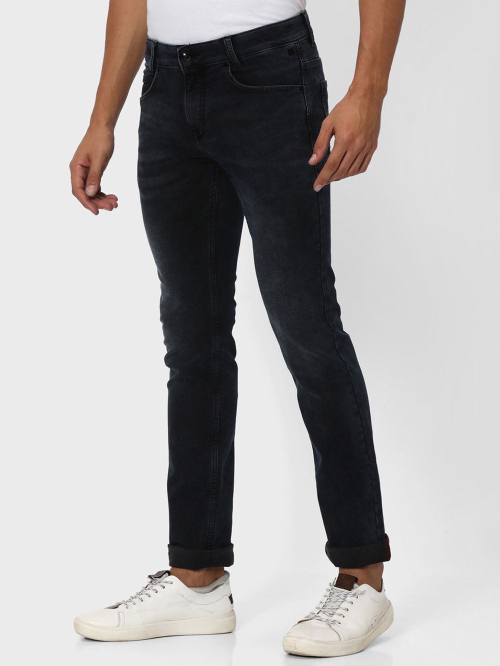 Blue Black Super Slim Fit Denim Deluxe Stretch Jeans