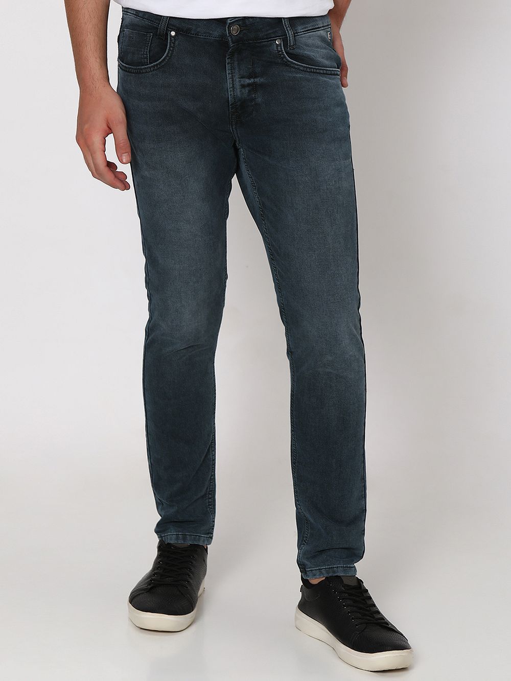 Olive Ankle Length Denim Deluxe Stretch Jeans