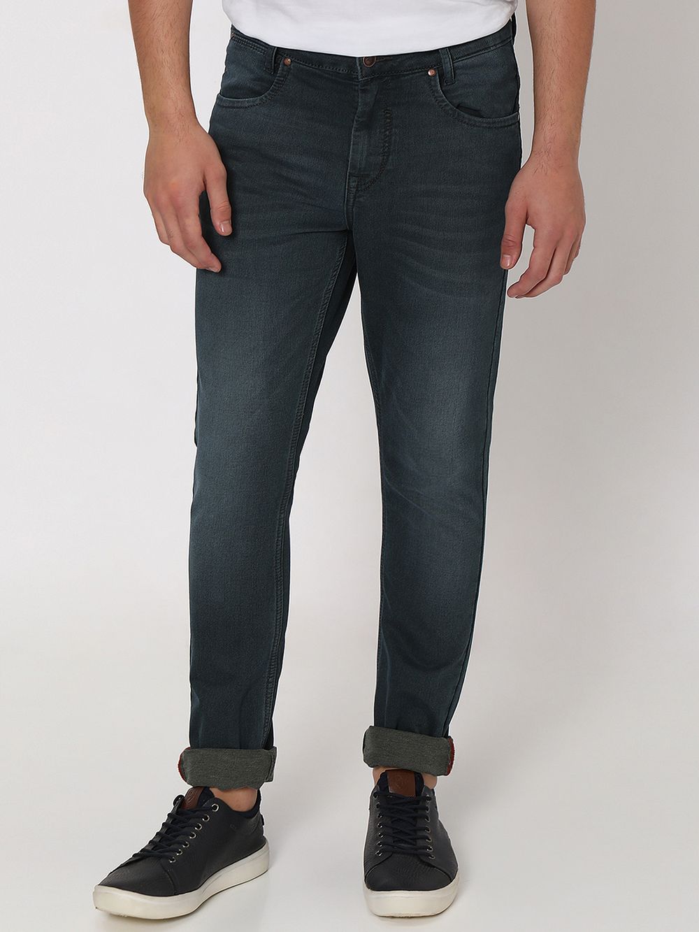 Olive Skinny Fit Denim Deluxe Stretch Jeans