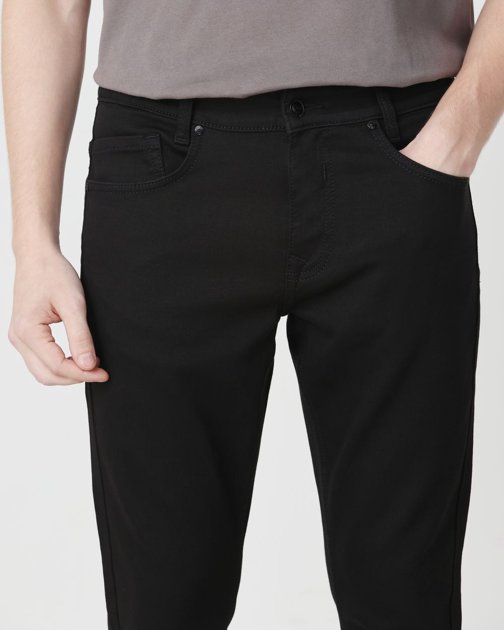 Jet Black Skinny Fit Jeans