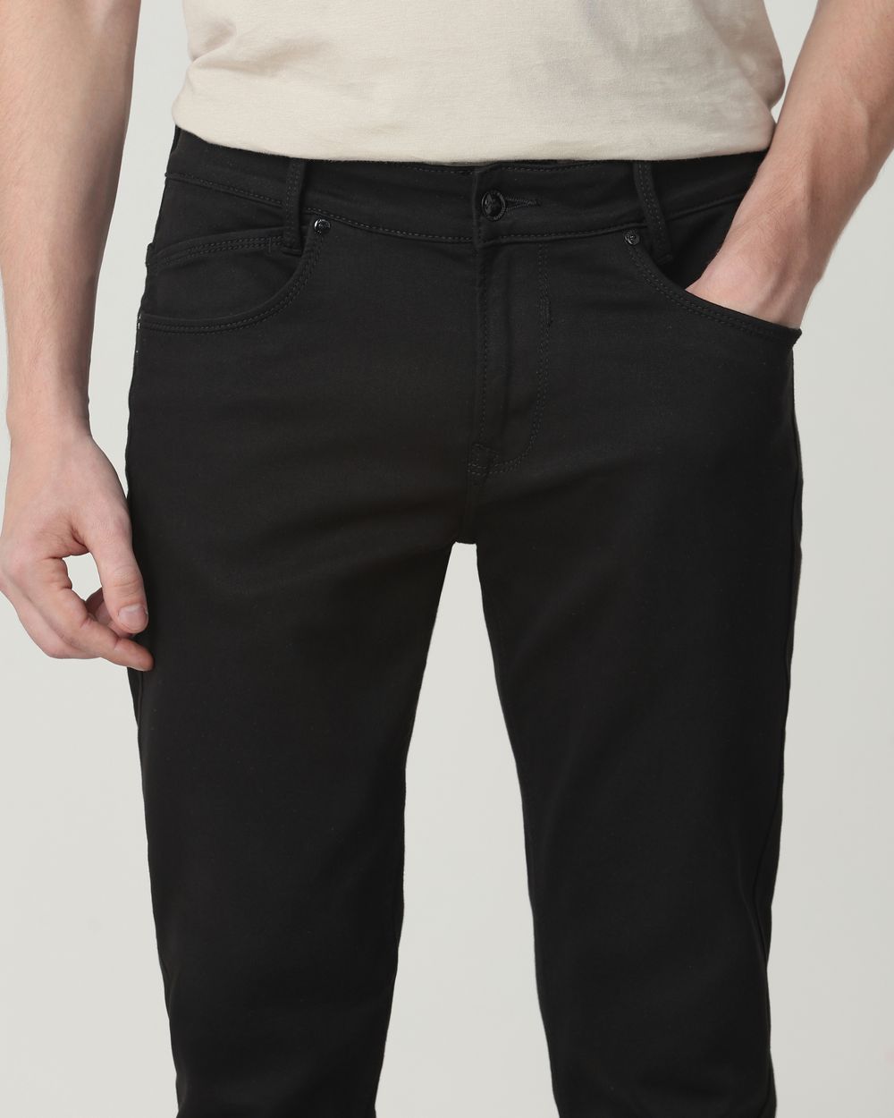 Jet Black Super Slim Fit Jeans