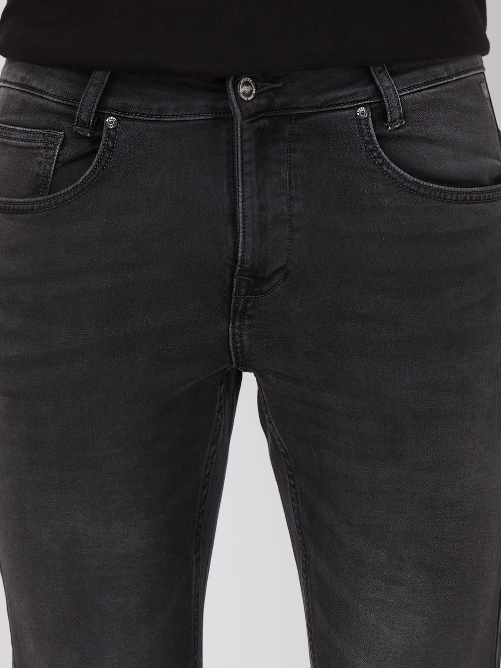 Charcoal Skinny Fit Denim Deluxe Stretch Jeans
