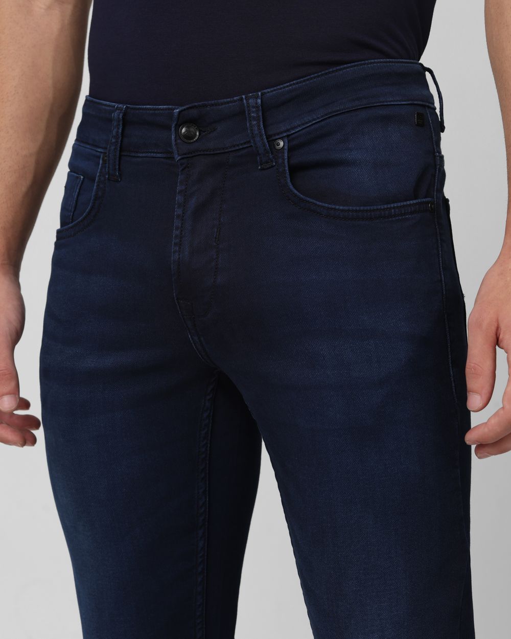 Deep Indigo Blue Super Slim Fit Flyweight Jeans