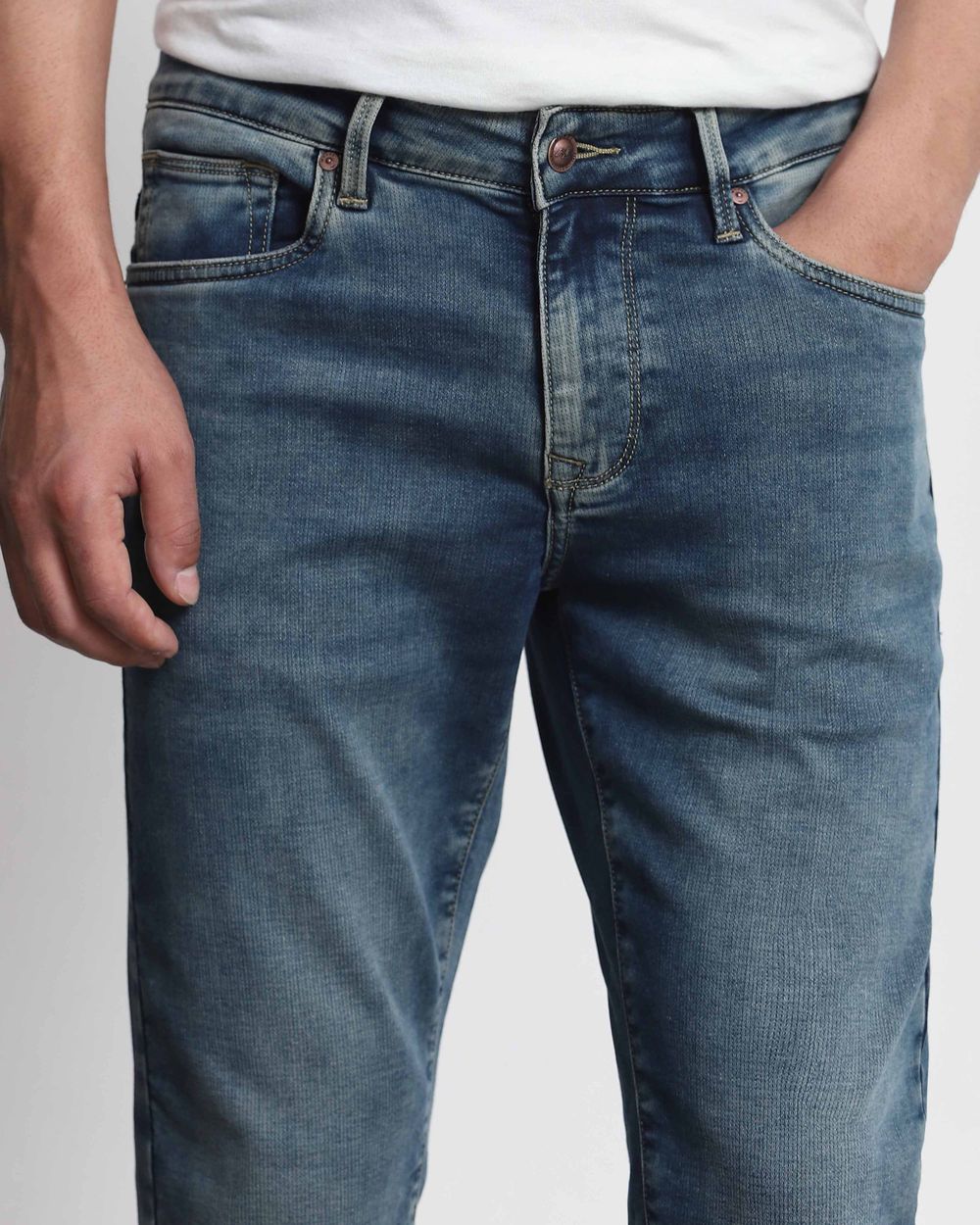 Tinted Ankle Length Jeans