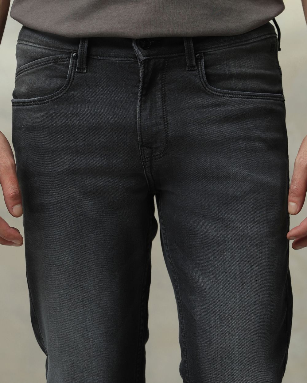 Charcoal Ankle Length Jeans