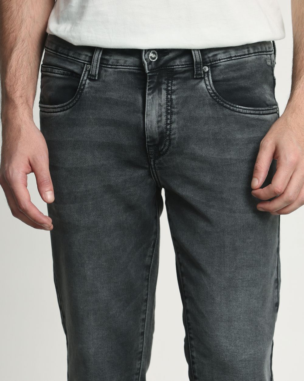 Charcoal Ankle Length Jeans